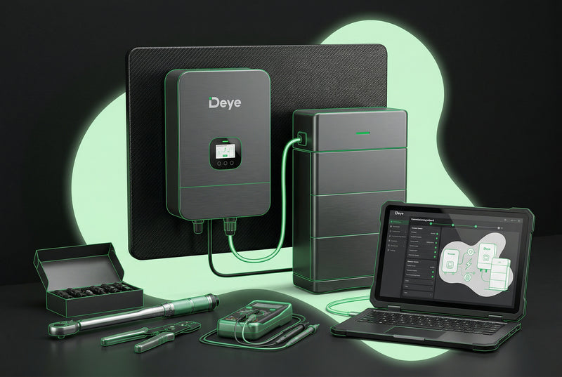 Deye Installatie Quickstart: Eerste Inbedrijfstelling voor Installateurs