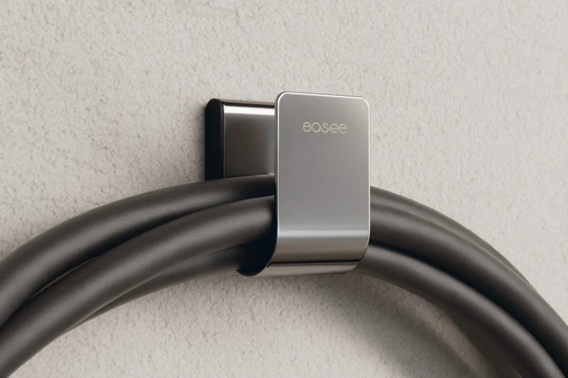 Easee ophangbeugel voor laadkabel zwart