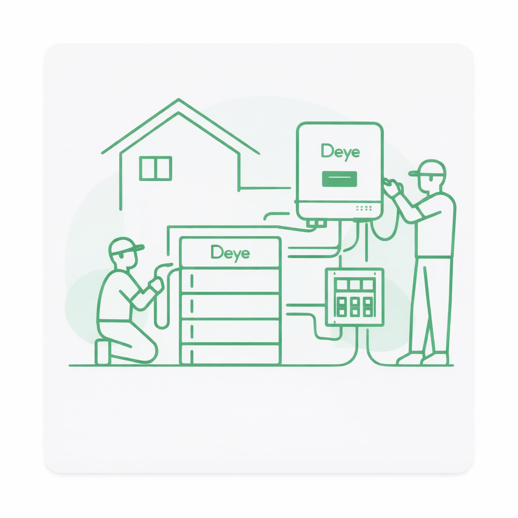 Installatie thuisbatterij systeem inclusief back-up voorziening