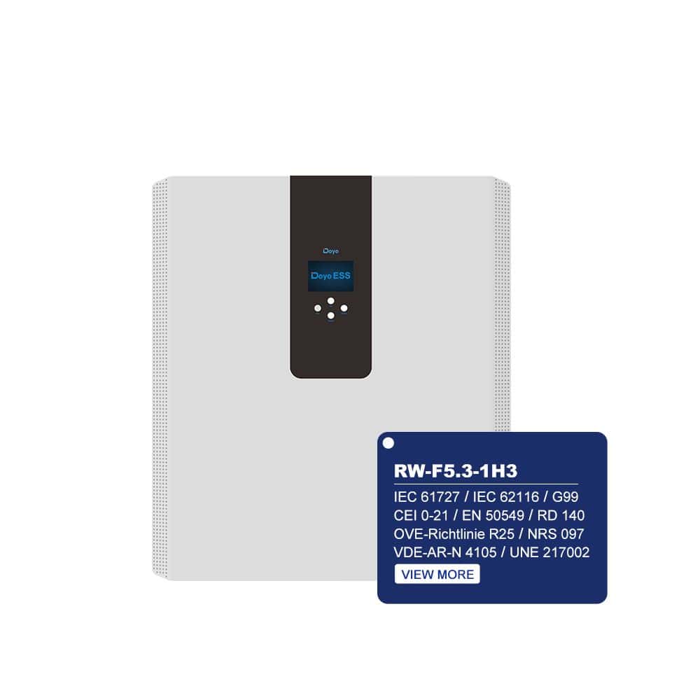 Deye RW-F5.3-1H3 5kW All-in-One Hybride Omvormer + 5.3kWh Batterij