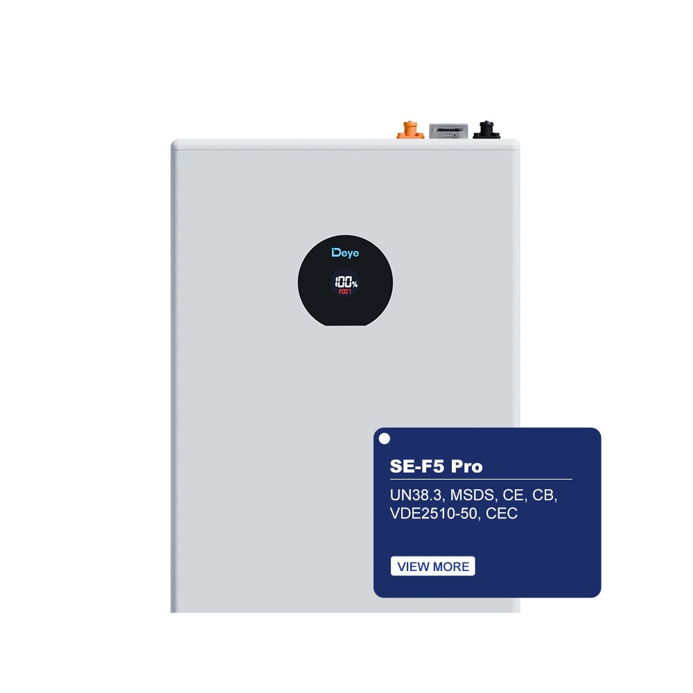 Deye SE-F5Pro-C 5.12kWh Thuisbatterij | LV 48V | LFP