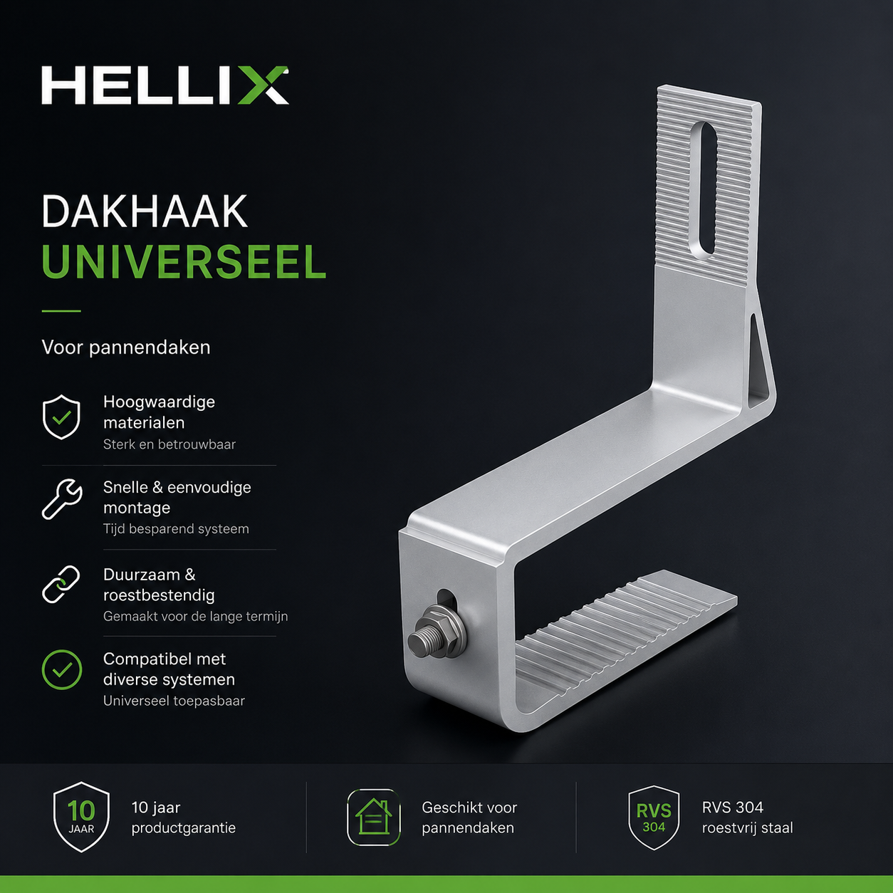 Hellix Dakhaak Verstelbaar | Universele Dakhaak voor Schuine Daken